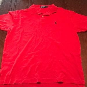 Red Polo gently worn. Size Medium
